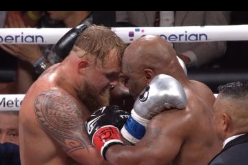 Jake Paul vence a la leyenda Mike Tyson por decisión unánime del...